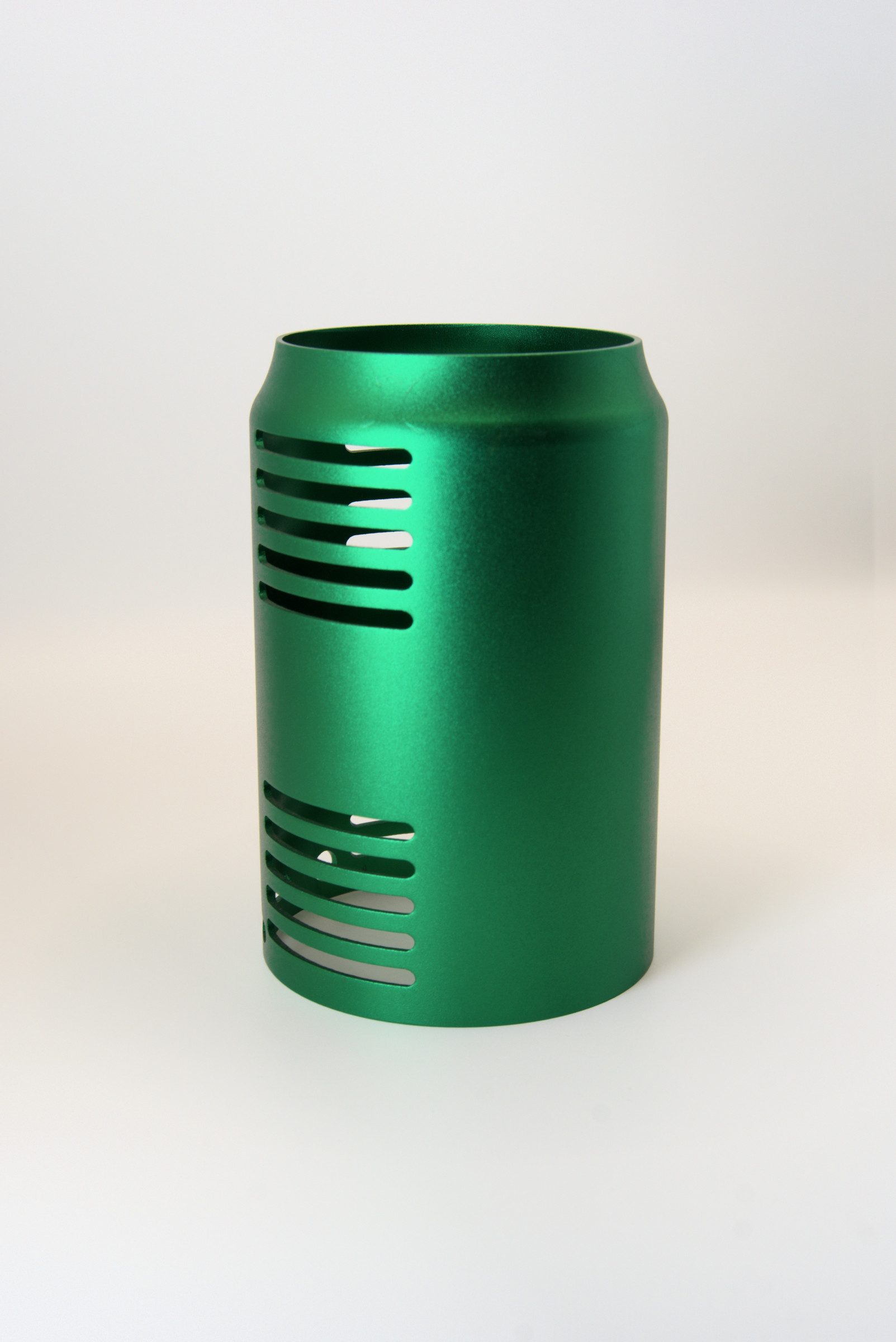 Green Slotted Cylindrical Housing / 绿色条孔筒形外壳,产品图片 2